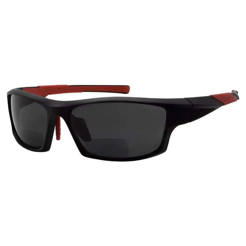 eyekeeper.com Sport Full Rim Polarized Bifocal Reading Sunglasses PGSG904 Sunglasses White Smoke Black Red / +1.50,Black Red / +2.00,Black Red / +2.50,Black Red / +3.00