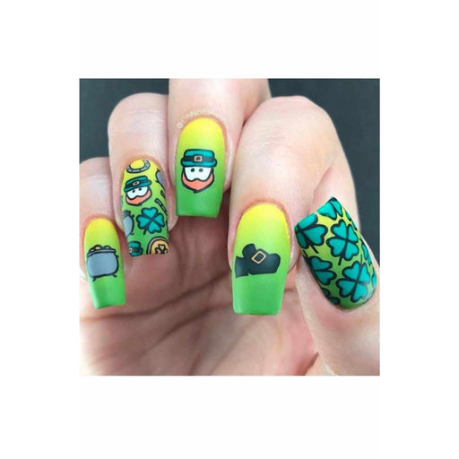 UberChic Beauty St Patrick's Day-02 Stamping Plate Rosy Brown