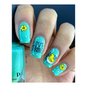 UberChic Beauty Springtime In The Country Stamping Plate Dark Gray