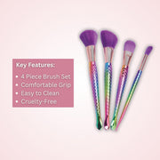 Prolux Cosmetics Mermaid Brush Set BRUSH SET Misty Rose