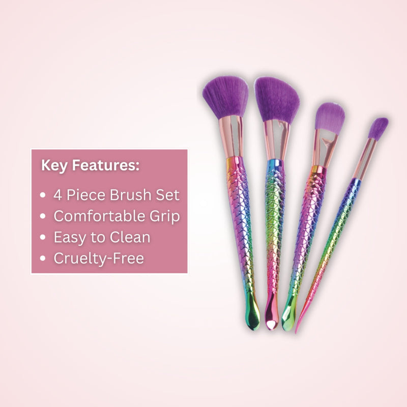 Prolux Cosmetics Mermaid Brush Set BRUSH SET Misty Rose