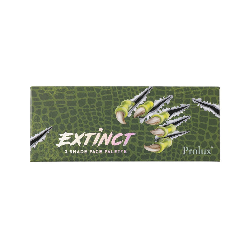 Prolux Cosmetics Extinct Face Palette Blush, Bronzer, Highlighter Dark Olive Green