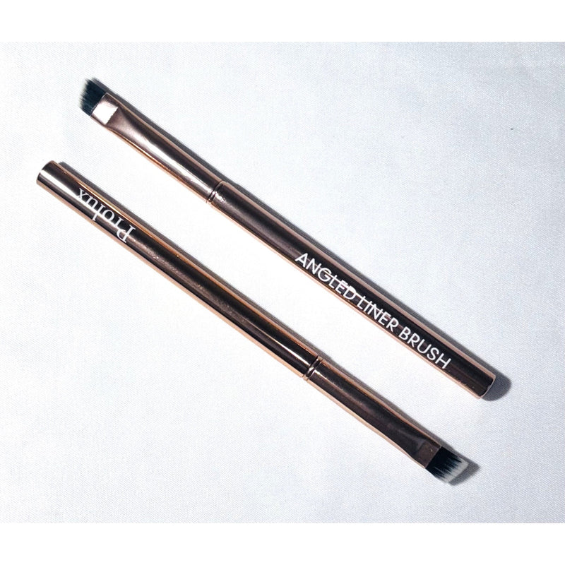 Prolux Cosmetics Rose Gold Angled Liner Brush Angled Liner Brush White Smoke