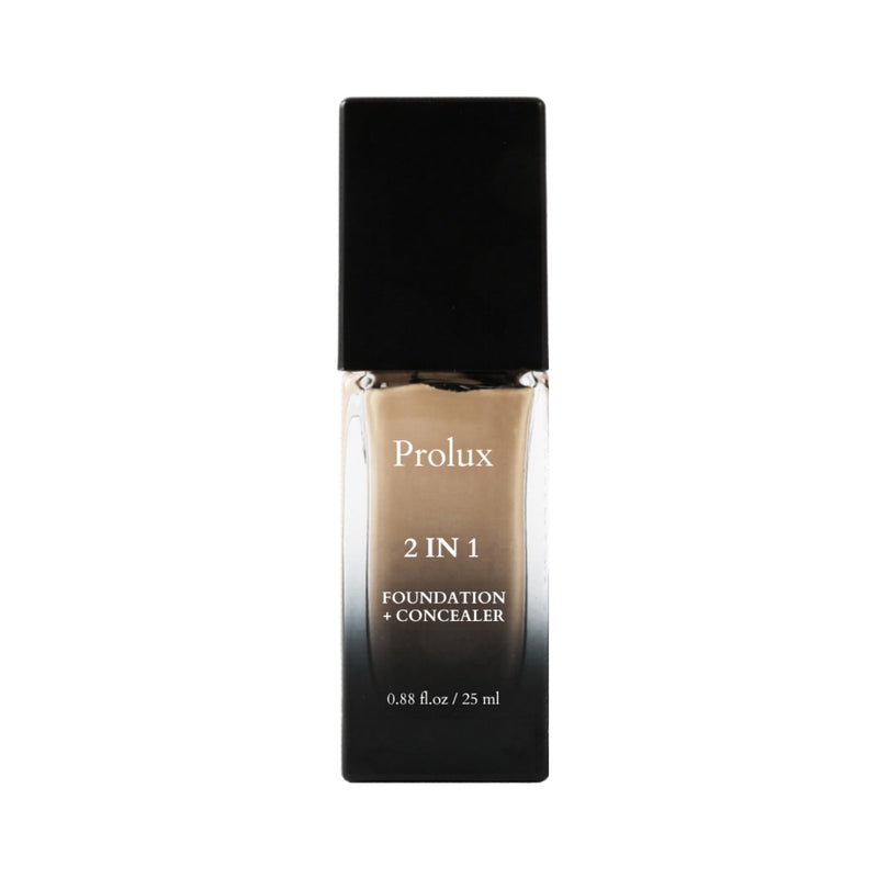 Prolux Cosmetics 2 in 1 Foundation and Concealer face foundation Black 1 Cashew