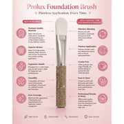 Prolux Cosmetics Foundation Brush Foundation Brush Misty Rose