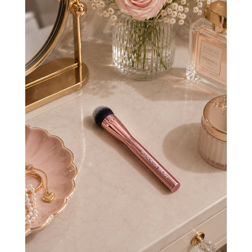 Prolux Cosmetics Rose Gold Foundation Brush brush Gray