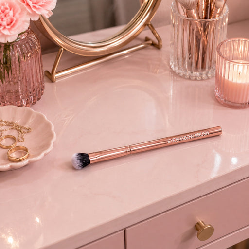 Prolux Cosmetics Rose Gold Eyeshadow Brush Eyeshadow Brush Light Pink