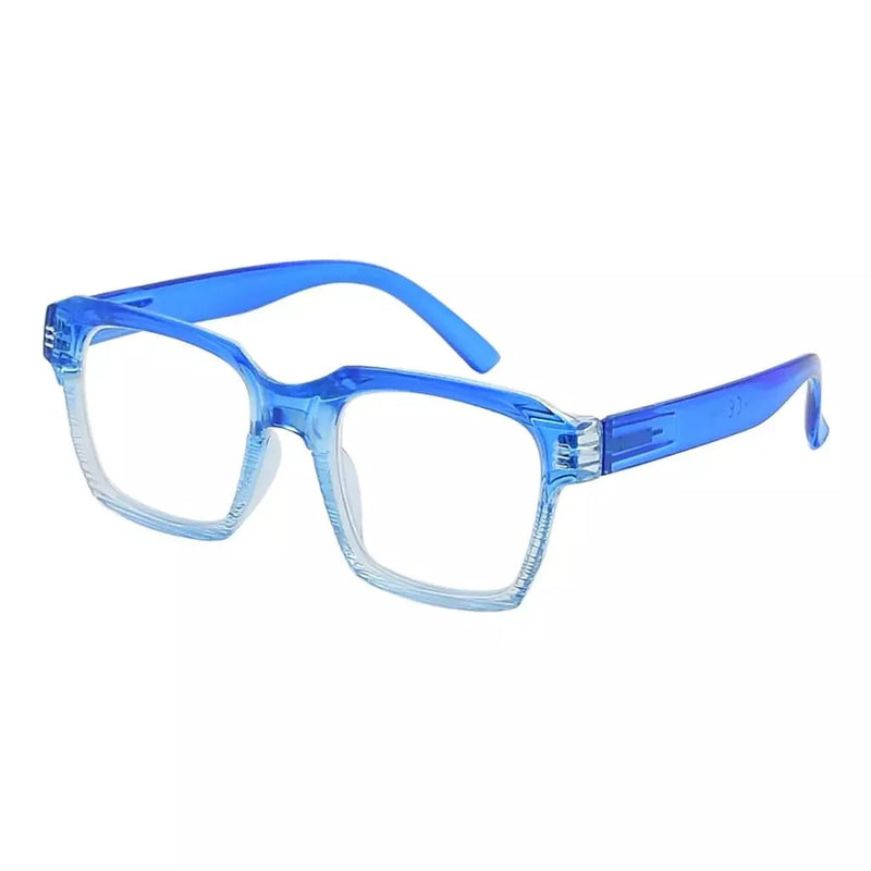 eyekeeper.com Square Reading Glasses Fashionable Readers R2024 Eyeglasses White Smoke Blue / without magnification,Blue / +0.50,Blue / +0.75,Blue / +1.00,Blue / +1.25,Blue / +1.50,Blue / +1.75,Blue / +2.00,Blue / +2.25,Blue / +2.50,Blue / +3.00,Blue / +3.50,Blue / +4.00