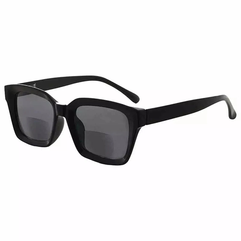 eyekeeper.com Square Reading Sunglasses Thicker Frame Bifocal Readers SBR9106 Sunglasses White Smoke Black / +1.00,Black / +1.50,Black / +2.00,Black / +2.50,Black / +3.00