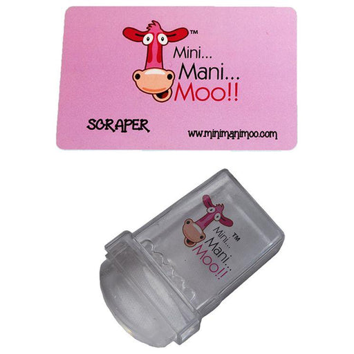 minimanimoo Totally Clear Square Stamper Stamping Dark Gray
