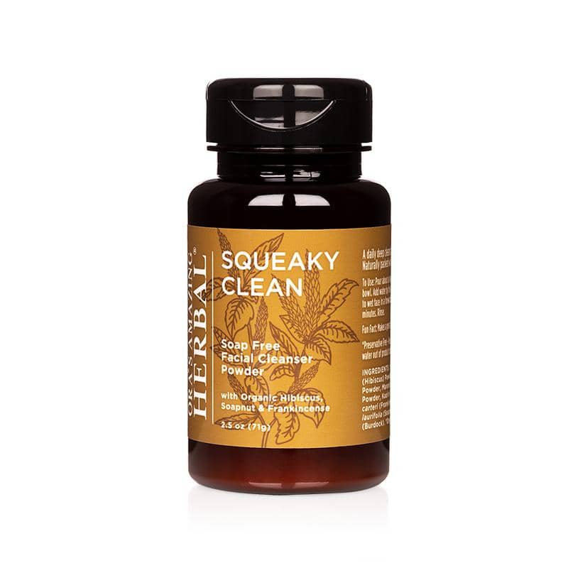 Ora's Amazing Herbal Squeaky Clean, Soap Free Facial Exfoliating Cleansing Powder Black Full Size