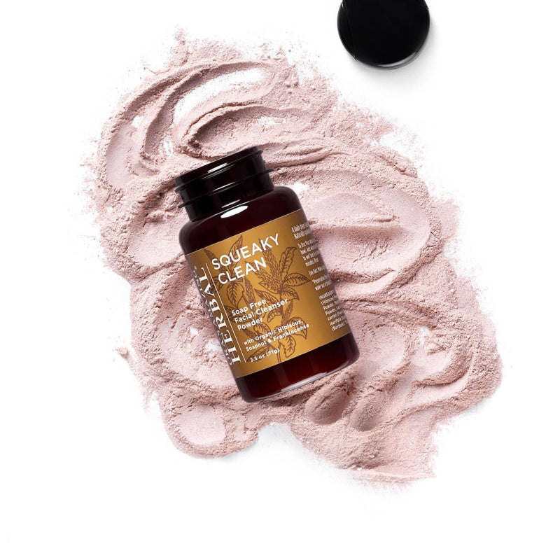 Ora's Amazing Herbal Squeaky Clean, Soap Free Facial Exfoliating Cleansing Powder White Smoke Full Size