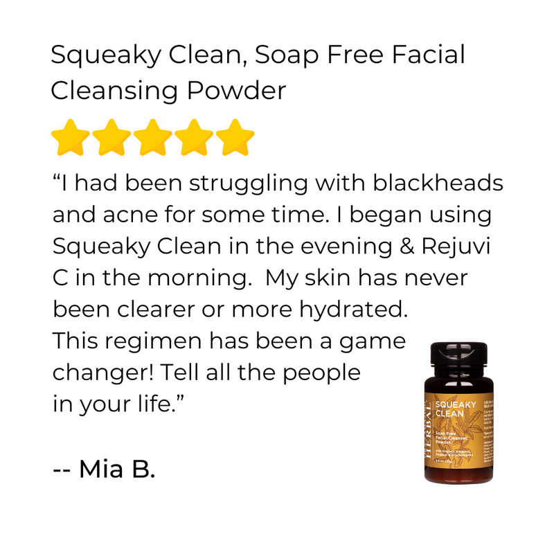 Ora's Amazing Herbal Squeaky Clean, Soap Free Facial Exfoliating Cleansing Powder Sandy Brown Full Size