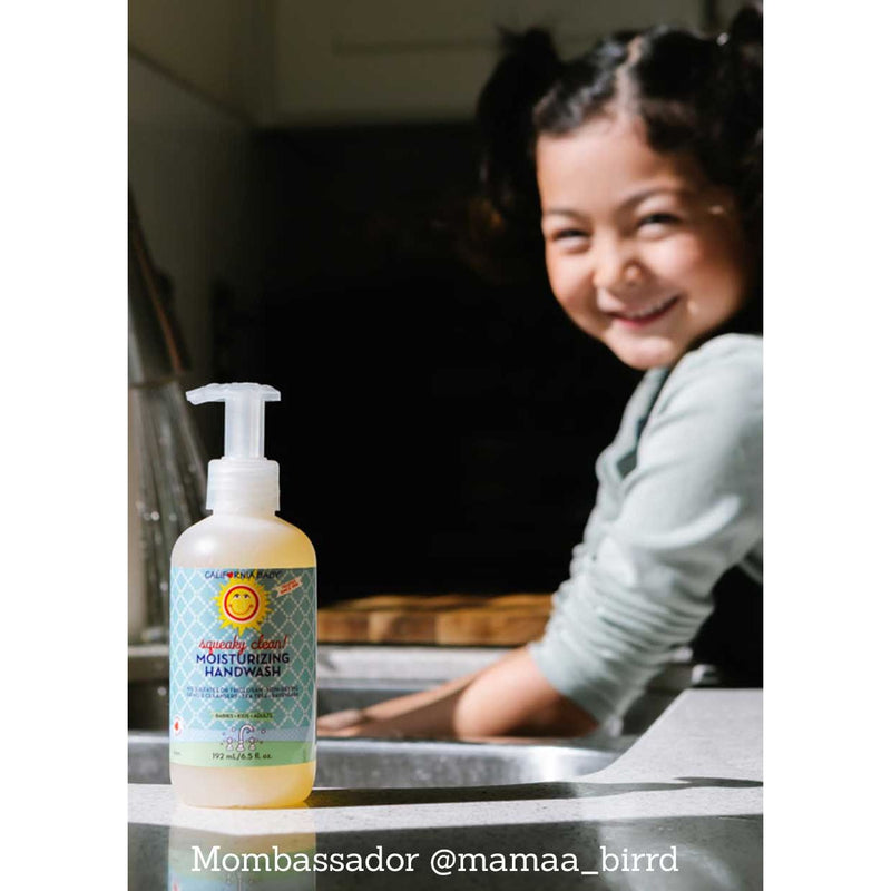 California Baby Squeaky Clean!™ Moisturizing Handwash Handwash Black 8.5oz/251mL,19oz/562mL