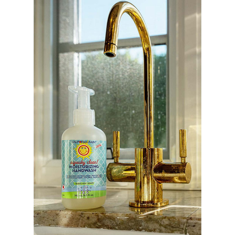 California Baby Squeaky Clean!™ Moisturizing Handwash Handwash Dark Sea Green 8.5oz/251mL,19oz/562mL