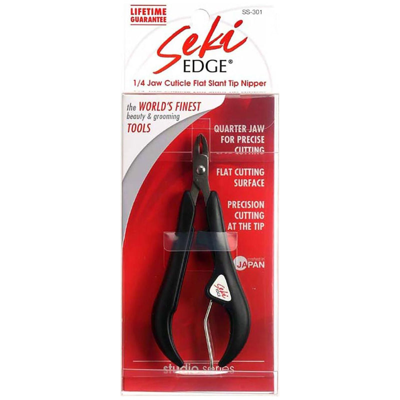 Seki Edge Seki Edge 1/4 Jaw Cuticle Flat Slant Tip Nipper Nail Tools Firebrick