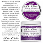 COLEHERBALS LLC 31 - Dr. Cole's Stress Relief Soaking Salts Herbal White Smoke