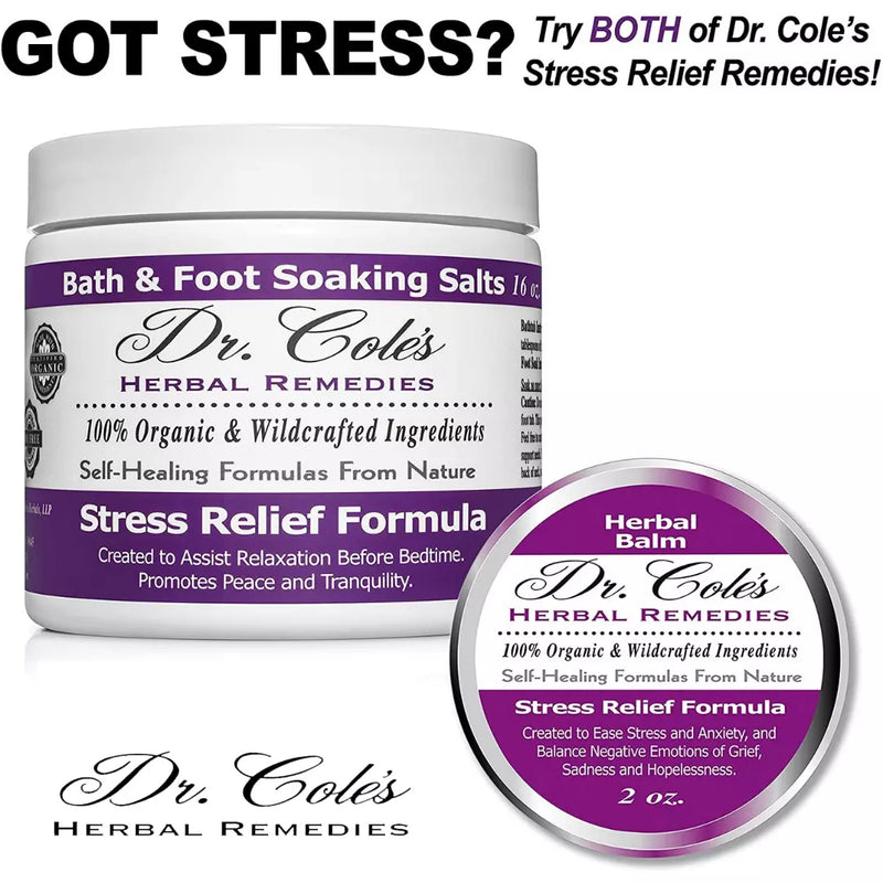 COLEHERBALS LLC 31 - Dr. Cole's Stress Relief Soaking Salts Herbal White Smoke