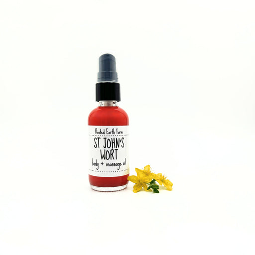 Rooted Earth Farm + Apothecary St. John's Wort Oil Bath + Body Oils White Smoke