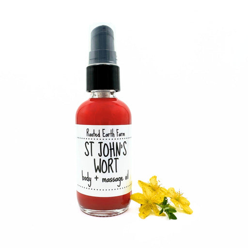 Rooted Earth Farm + Apothecary St. John's Wort Oil Bath + Body Oils White Smoke