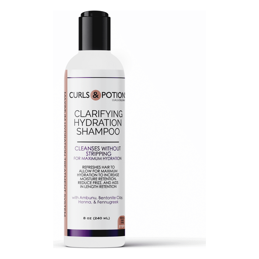 Curls & Potions Clarifying Hydration Shampoo Step 1 SHAMPOO Light Gray