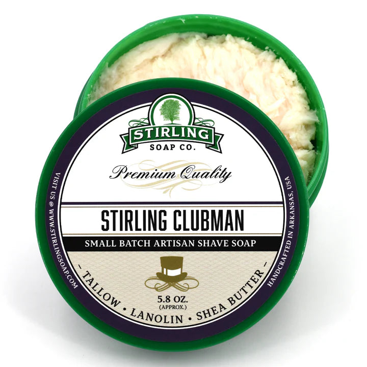 Stirling Soap Co Stirling Soap Co. Clubman Shaving Collection Shaving Set White Smoke Shaving Soap Jar 5.8oz