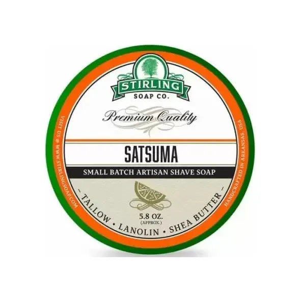 Stirling Soap Co Stirling Soap Co. Satsuma Shaving Collection Shaving Set Dark Slate Gray Shaving Soap 5.8oz
