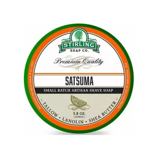Stirling Soap Co Stirling Soap Co. Satsuma Shaving Collection Shaving Set Dark Slate Gray Shaving Soap 5.8oz