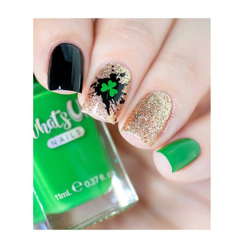UberChic Beauty St Patrick's Day-04 Stamping Plate Gray