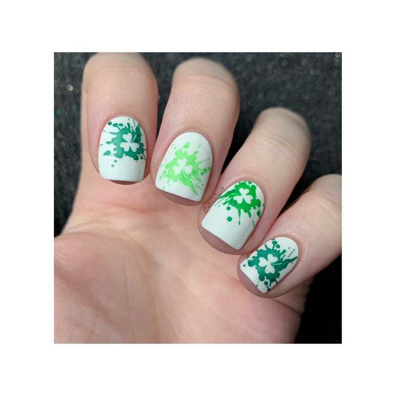 UberChic Beauty St Patrick's Day-04 Stamping Plate Rosy Brown