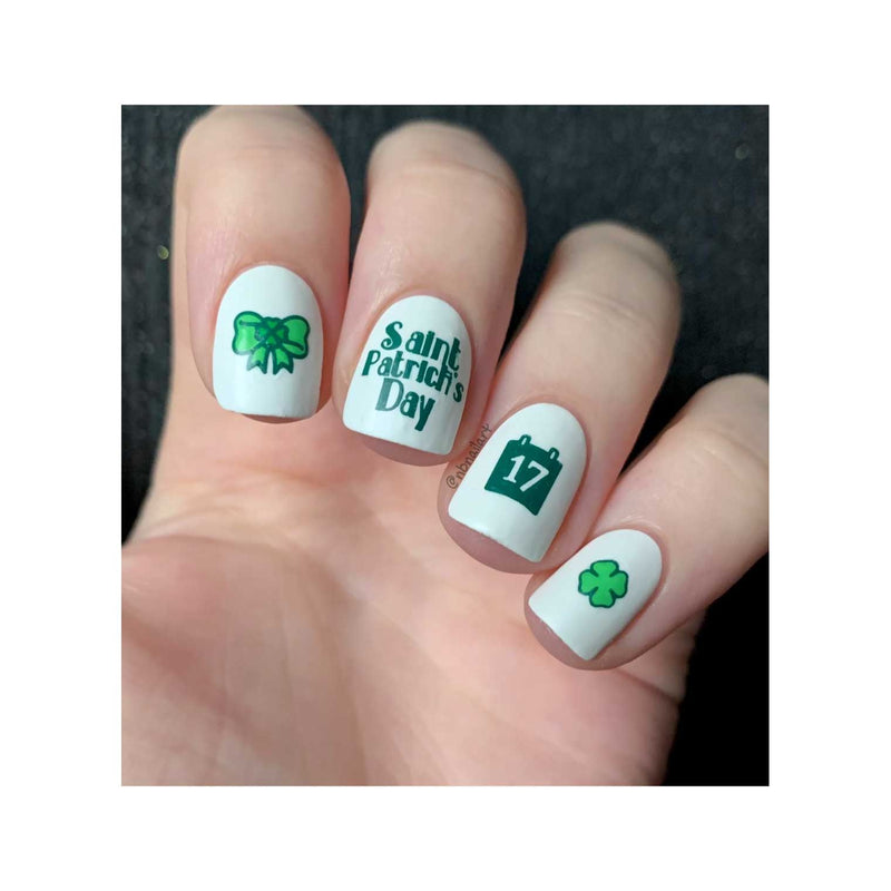 UberChic Beauty St Patrick's Day-04 Stamping Plate Rosy Brown