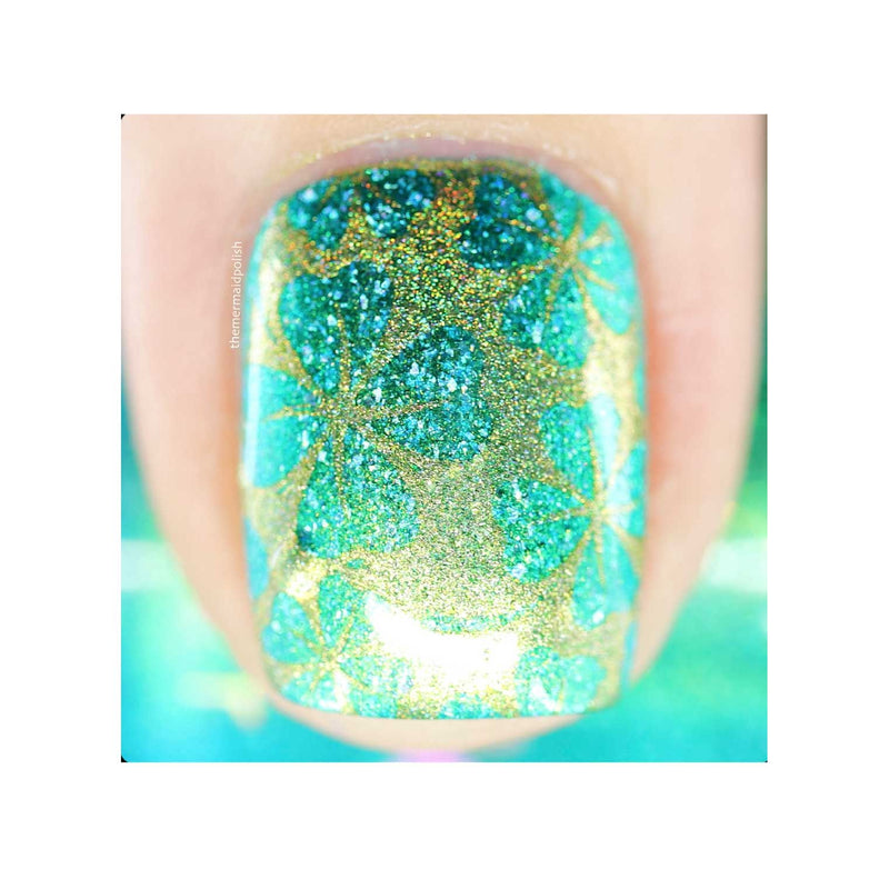 UberChic Beauty St Patrick's Day-06 Stamping Plate Light Gray