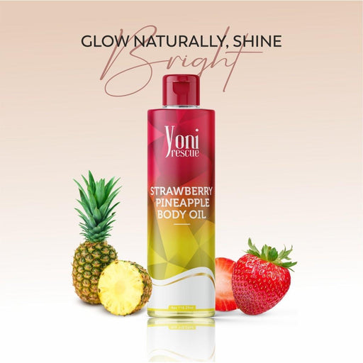 yoni rescue Strawberry Pineapple - Body Oil Body Oil White Smoke 4oz,8oz