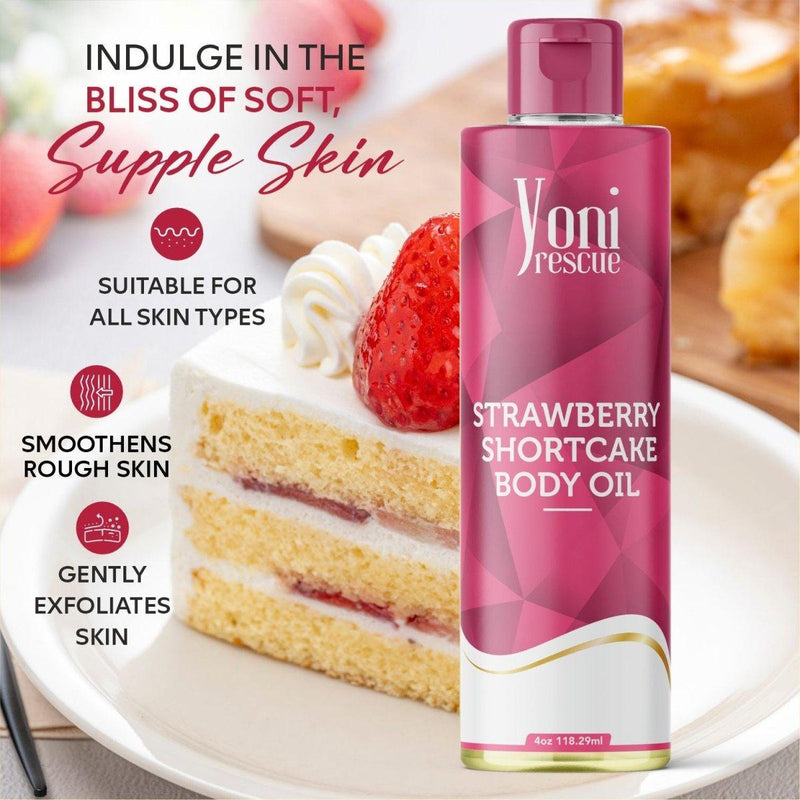 yoni rescue Strawberry Shortcake Body Oil Body Oil White Smoke 4oz
