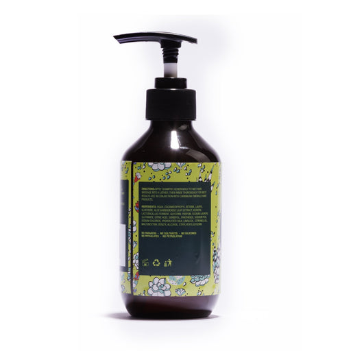 Caribbean Emerald Strengthening Shampoo  with aloe vera extract Shampoo White Smoke