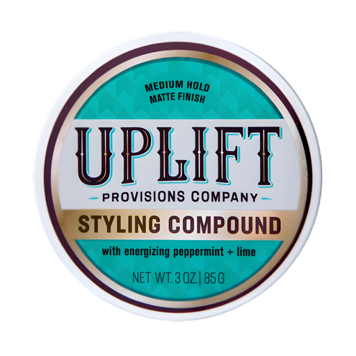 Uplift Provisions Company Styling Compound 3 oz Clay Pomade Dark Cyan 1 puck / 3.0 oz