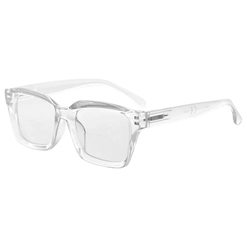 eyekeeper.com Stylish Bifocal Reading Glasses Thicker Frame Bifocal Readers BR9106 Eyeglasses White Smoke Clear / +1.00,Clear / +1.50,Clear / +2.00,Clear / +2.50,Clear / +3.00