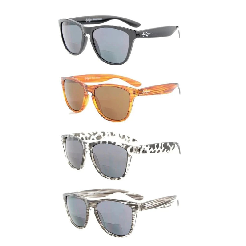 eyekeeper.com 4 Pack Stylish Bifocal Reading Sunglasses Fashion Readers S001-6-B Sunglasses White Smoke 4 Pairs Mix / +1.00,4 Pairs Mix / +1.25,4 Pairs Mix / +1.50,4 Pairs Mix / +1.75,4 Pairs Mix / +2.00,4 Pairs Mix / +2.25,4 Pairs Mix / +2.50,4 Pairs Mix / +3.00