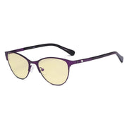 eyekeeper.com Stylish Blue Light Blocking Eyeglasses LX19021-BB60 Eyeglasses White Smoke Purple / without magnification