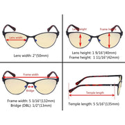 eyekeeper.com Stylish Blue Light Blocking Eyeglasses LX19021-BB60 Eyeglasses White Smoke Black / without magnification,Blue / without magnification,Purple / without magnification