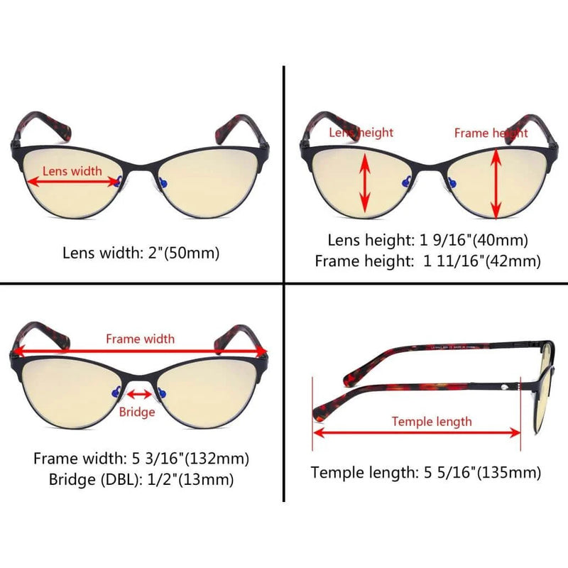 eyekeeper.com Stylish Blue Light Blocking Eyeglasses LX19021-BB60 Eyeglasses White Smoke Black / without magnification,Blue / without magnification,Purple / without magnification