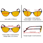 eyekeeper.com Stylish Blue Light Blocking Eyeglasses LX19021-BB90 Eyeglasses White Smoke Black / without magnification,Blue / without magnification,Purple / without magnification