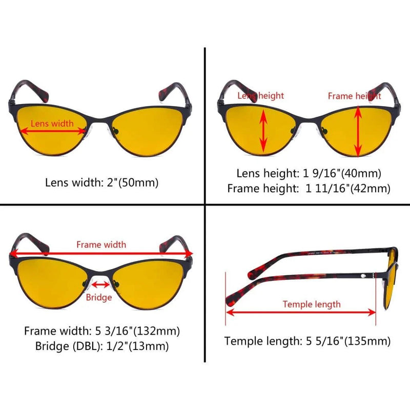 eyekeeper.com Stylish Blue Light Blocking Eyeglasses LX19021-BB90 Eyeglasses White Smoke Black / without magnification,Blue / without magnification,Purple / without magnification
