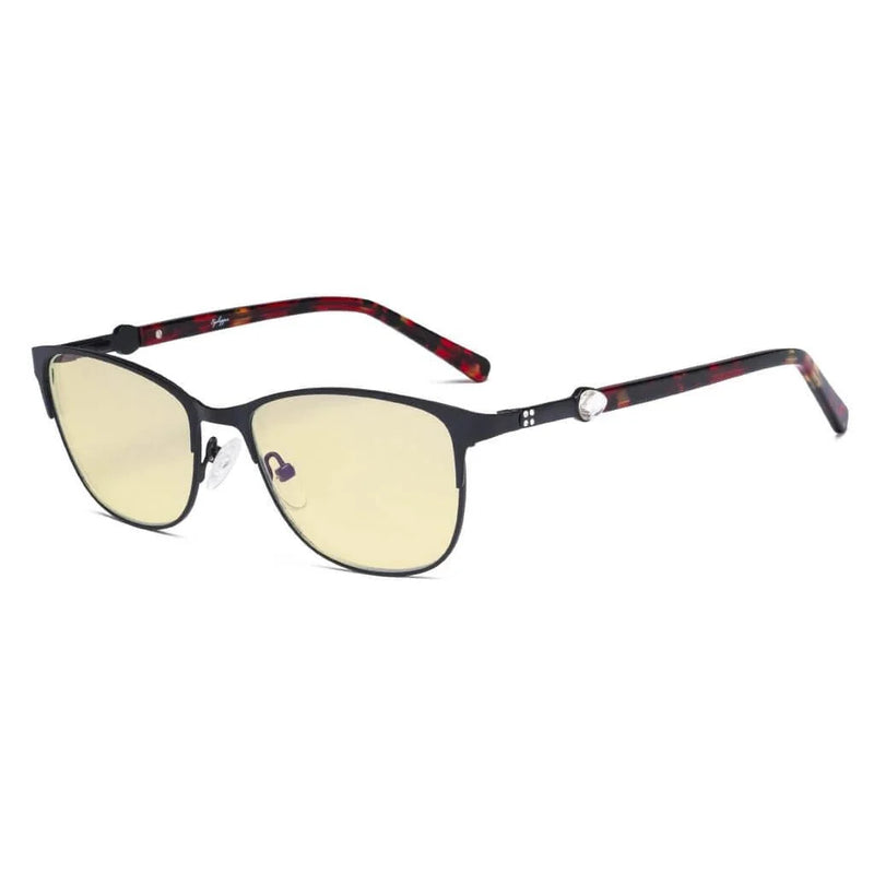 eyekeeper.com Stylish Blue Light Blocking Eyeglasses LX19022-BB60 Eyeglasses White Smoke Black / without magnification,Purple / without magnification,Red / without magnification