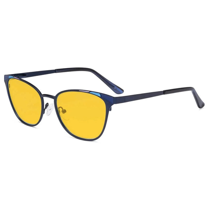 eyekeeper.com Stylish Blue Light Blocking Eyeglasses LX19035-BB90 Eyeglasses White Smoke Blue / without magnification