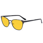eyekeeper.com Stylish Blue Light Blocking Eyeglasses LX19035-BB90 Eyeglasses White Smoke Black / without magnification