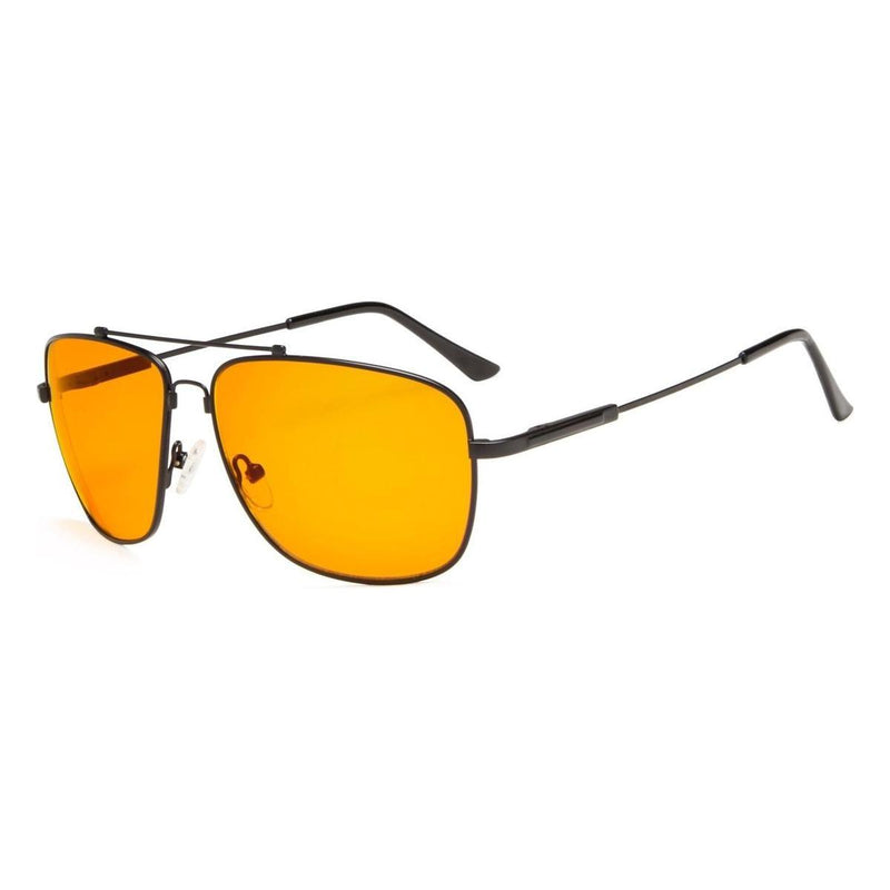 eyekeeper.com Stylish Blue Light Blocking Eyeglasses DS1803 Eyeglasses Orange Black / without magnification