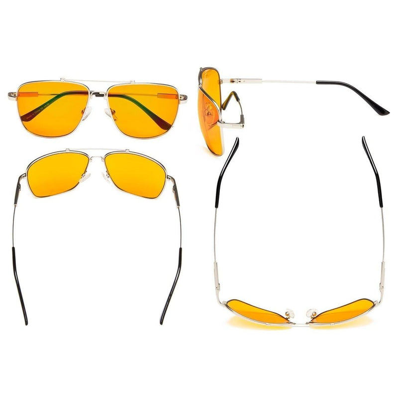 eyekeeper.com Stylish Blue Light Blocking Eyeglasses DS1803 Eyeglasses Orange Black / without magnification,Brown / without magnification,Gold / without magnification,Gunmetal / without magnification,Silver / without magnification