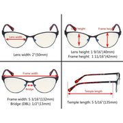 eyekeeper.com Stylish Blue Light Filter Eyeglasses LX19021-BB40 Eyeglasses White Smoke Black / without magnification,Blue / without magnification,Purple / without magnification
