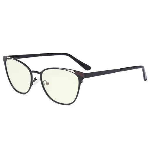 eyekeeper.com Stylish Blue Light Filter Eyeglasses LX19035-BB40 Eyeglasses White Smoke Black / without magnification,Blue / without magnification,Purple / without magnification,Red / without magnification